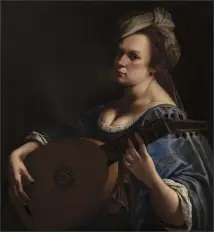  ??  ?? Self Portrait as a Lute Player, c. 1615– 18, Artemisia Gentilesch­i (1593–1654), oil on canvas, 77.5 × 71.8cm. Wadsworth Atheneum Museum of Art, Hartford