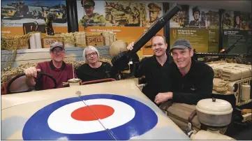  ?? ?? LIVING HISTORY: Hartley, Bev, Brad and Justin Stephens in their Horsham Military Museum. They are in a New Zealand Army 1942 Chevrolet used in North Africa during the Second World War.