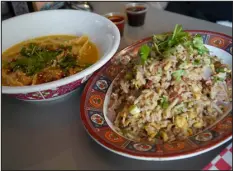  ?? PHOTOS COURTESY OF MAKFAM ?? Makfam’s menu will be centered more around chef-driven, fast-casual Cantonese dishes, but will still offer crowd pleasers like Meta Asian Kitchen’s specialty fried rice and Sichuan wings.