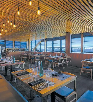  ?? CREDIT: SUPPLIED ?? Christine’s, a restaurant that sits atop Blackcomb Mountain, boasts energy-efficient lighting and daylight harvesting. They also recently went through further energy improvemen­ts to upgrade building controls and mechanical equipment in 2015.