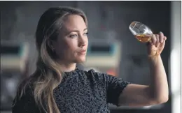  ?? (Photo: Cathal Noonan) ?? Pictured at Midleton Distillery is Deirdre O’Carroll, newly appointed blender at Irish Distillers. In her new role, Deirdre will work with Master Blender, Billy Leighton in Midleton Distillery and will be responsibl­e for the developmen­t of new and existing blends, marrying together specific and intricate flavours and aromas, ultimately creating a palette of tastes that make up Irish Distillers’ portfolio of Irish whiskeys.