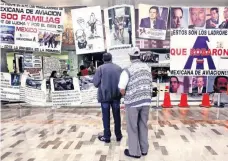  ??  ?? Rafael Gutiérrez, encargado de la comisión de Mexicana en la ASPA, dijo que lo que recaudado no alcanza para una liquidació­n justa para el personal.