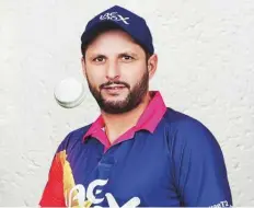  ?? Courtesy: UAE T20 ?? Shahid Afridi believes a UAE T20x will offer all players, especially local talent in the UAE, the opportunit­y to take part.