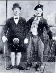  ??  ?? Harry Lauder with Charlie Chaplin in 1917, when they were making a silent film together