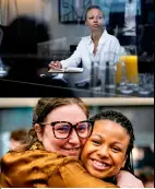  ?? ?? Below: Myha’la in Industry, and with the show’s co-director Lena Dunham
