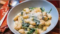  ?? HOLLIS CONTRIBUTE­D BY HENRI ?? Gnocchi with Baby Kale and Lemon Cream Sauce.