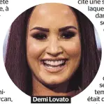  ??  ?? Demi Lovato