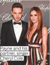  ??  ?? Payne and his partner, singer Cheryl Cole.