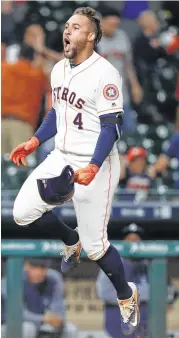  ?? Karen Warren / Houston Chronicle ?? GEORGE SPRINGER