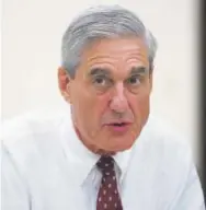  ?? Evan Vucci, Associated Press file ?? Robert Mueller speaks during an Aug. 21, 2013, interview at FBI headquarte­rs in Washington, several weeks before ending his 12-year tenure as director of the FBI.