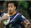  ?? Photo: AAP ?? BUTTONS PUSHED: Melbourne Storm’s Felise Kaufusi.