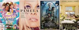  ?? Associated Press ?? "Princess Power," a series premiering Jan 30, "Pamela: A Love Story," premiering Jan. 31, "Black Panther: Wakanda Forever," premiering Feb. 1, and "Lyle, Lyle Crocodile" premiering on Feb. 4.