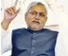  ??  ?? Nitish Kumar