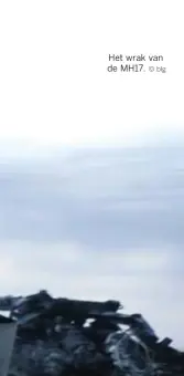  ?? © blg ?? Het wrak van de MH17.