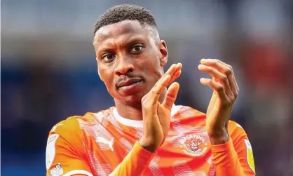  ?? ?? Marvin Ekpiteta pictured after Blackpool’s game at Blackburn last month. Photograph: Lee Parker/CameraSpor­t/Getty Images