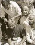  ?? HT ?? Job aspirants outside the Staff Selection Commission office, New Delhi