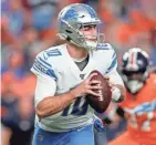  ?? GETTY ?? The Packers will face Lions undrafted rookie QB David Blough. With a victory, the Packers will secure no worse than a No. 2 playoff seed.