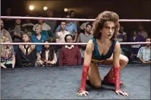  ?? CONTRIBUTE­D BY ERICA PARISE, NETFLIX ?? Alison Brie plays a struggling actress who tries out wrestling in “GLOW.”