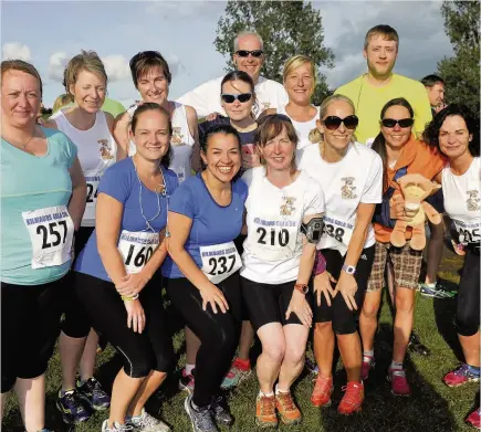  ??  ?? Roaring race Toni’s Tigers running club at the race start