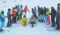  ?? FOTO: PRIVAT ?? für manche Teilnehmer waren die Ski-Intensivta­ge die erste Erfahrung mit dem Winterspor­t