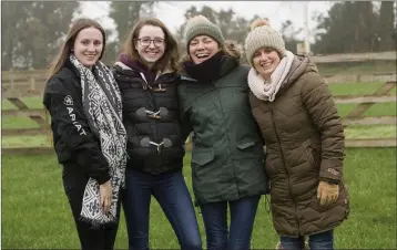  ??  ?? Mary Molloy, Yvonne Kavanagh, Lorna Fanning and Alva Molloy from Roundwood.