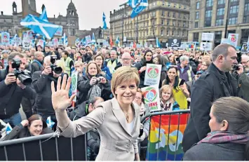  ??  ?? Nicola Sturgeon, Scotland’s First Minister: her Scottish parliament has become a mechanism for permanent grievance-mongering