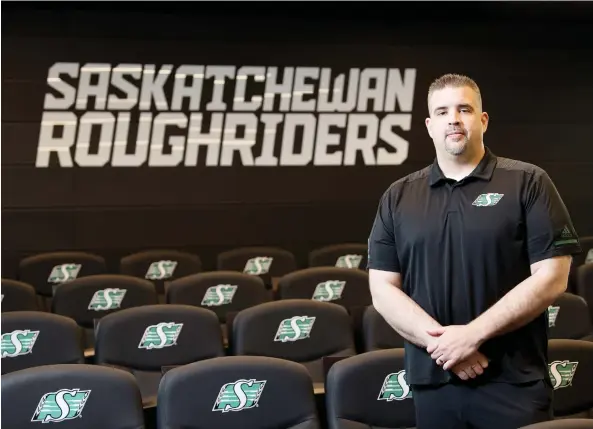  ?? TROY FLEECE ?? New Saskatchew­an Roughrider­s general manager Jeremy O’Day is a husband and father of three who does his utmost to balance his work and family lives.