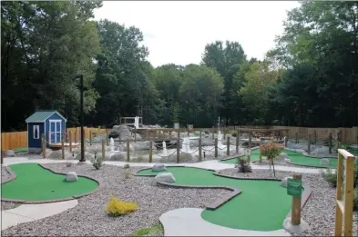  ?? LAUREN HALLIGAN — MEDIANEWS GROUP ?? Olde Saratoga Miniature Golf is now open at 556 Maple Ave. in Wilton.