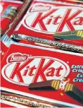  ??  ?? Nestlé and Mondelez are back to square one in their battle over the shape of Kit Kat chocolate wafers.