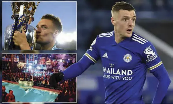  ??  ?? Jamie Vardy spearheade­d Leicester’s incredible title charge in 2016