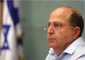  ?? (Marc Israel Sellem/The Jerusalem Post) ?? FORMER DEFENSE MINISTER Moshe Ya’alon intends to compete for the national leadership along with partners who care about clean politics, ethics and democratic values.