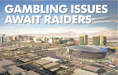  ?? MANICA ARCHITECTU­RE ?? The Raiders’ proposed stadium is just off the Las Vegas Strip, home to the city’s biggest casinos, which feature sports books.