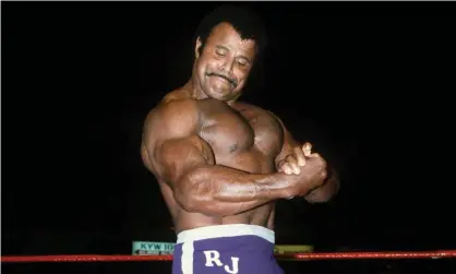  ?? Photograph: AP ?? Rocky ‘Soulman’ Johnson poses in the ring.