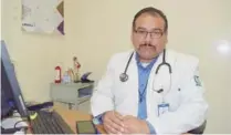  ?? ?? ▮ Doctor Tomás Solís Cortez, director médico del HGZ número 11 del IMSS sigue en funciones.