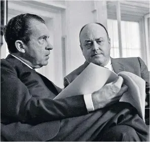  ??  ?? Laird with President Nixon, 1969: he invented the term ‘Vietnamisa­tion’ for the process of replacing American combat units with South Vietnamese