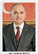  ?? ?? DR. FARUK ÖZLÜ Düzce Belediye Başkanı