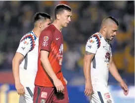  ??  ?? Elementos del América salieron decepciona­dos