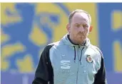  ?? FOTO: DPA ?? Im April noch bei Eintracht Braunschwe­ig: Trainer Torsten Lieberknec­ht (45)kommt zum MSV Duisburg.