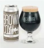  ??  ?? The Calabogie Brewing Company has created a nitro version of its popular Brown Cow Milk Stout.