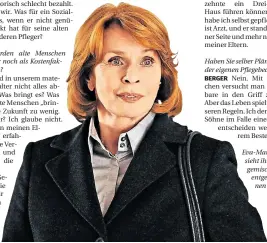  ?? FOTO: ZDF ?? Senta Berger