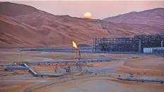  ?? Bloomberg ?? ■ An oil processing facility at Saudi Aramco’s Shaybah oil field in the Rub’ Al-Khali desert, in Shaybah, Saudi Arabia.