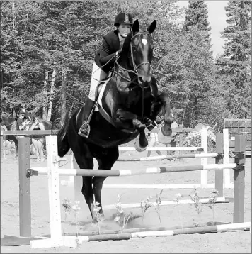  ?? — Submitted photo ?? Heather Butler and her horse Shiloh of the Exploits Equestrian Associatio­n had the highest overall points in the senior division of the English classes during last weekend’s Summer Horse Show in Grand Falls-Windsor.