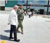  ?? CORTESÍA: PRESIDENCI­A ?? El Presidente estuvo en Quintana Roo