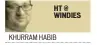  ??  ?? KHURRAM HABIB HT@ WINDIES