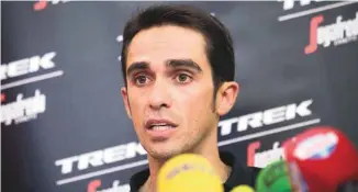  ?? JAME REINA AGENCE FRANCE-PRESSE ?? L’Espagnol Alberto Contador, 34 ans, participe à sa dernière course avant la retraite.