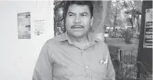  ?? /SOFY RAMÍREZ ?? Raúl Vargas Martínez, dirigente de la CNC en Lerdo