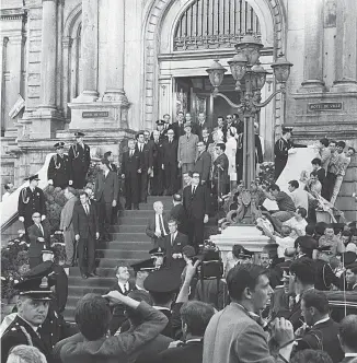  ?? AGENCE FRANCE-PRESSE ?? Charles de Gaulle à l’hôtel de ville de Montréal en 1967