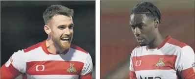  ?? PICTURES: HOWARD ROE ?? REDOUBTABL­E: Doncaster Rovers manager Darren Moore, top, has overcome all kinds of adversity and has rebuilt a squad which remains in League One play-off contention. Left, Ben Whiteman has led from the front and Devante Cole, right, has answered a striker shortage.