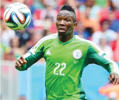  ??  ?? Kenneth Omeruo