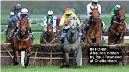  ?? ?? IN FORM: Absurde ridden by Paul Townend at Cheltenham